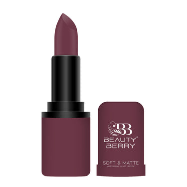 Beauty Berry Soft & Matte Moisturizing Velvet Lipstick For Women - Long-Lasting, Hydrating, High-Pigment Color. (Shade 07)